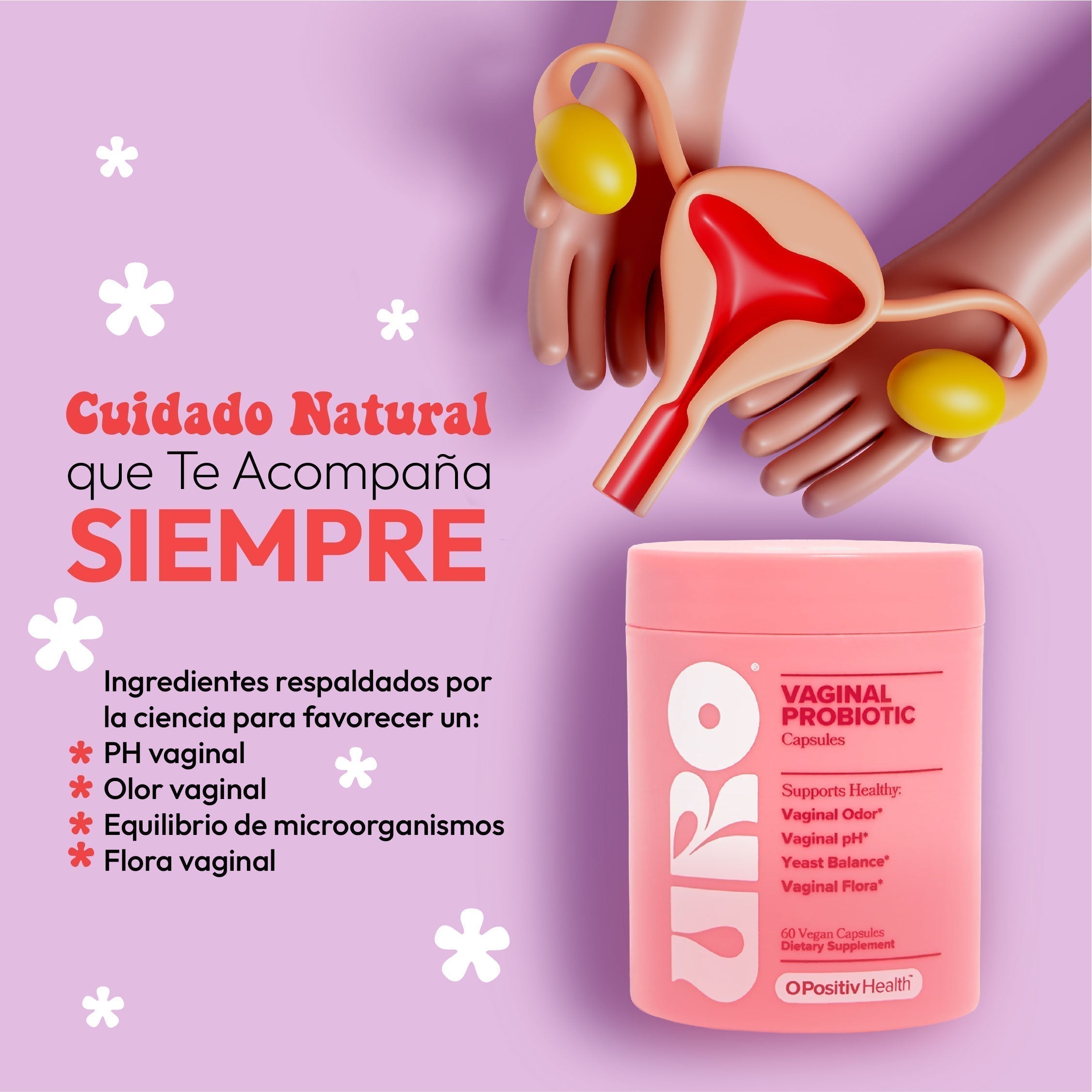 Bienestar Íntimo Natural: URO Probiótico Vaginal para Mujeres que Buscan Comodidad y Confianza